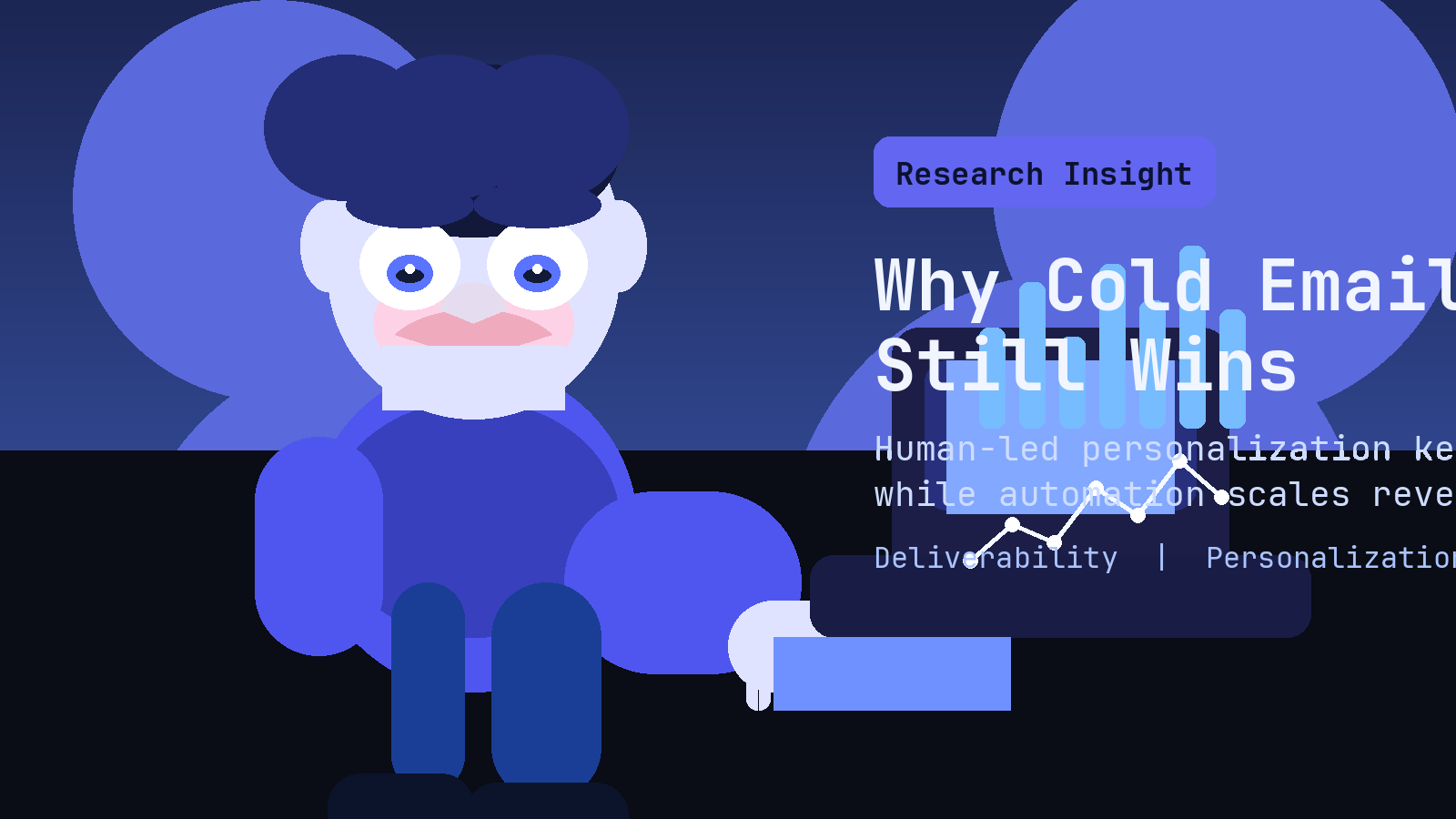 Branded research hero graphic titled 'Why Cold Email Still Wins'